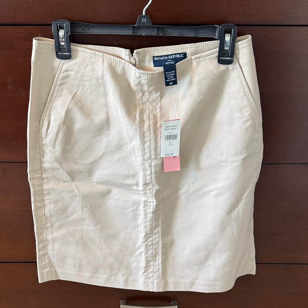 NWT Banana Republic 4 Petite Cotton Skirt.